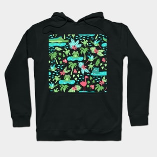 Tropical Pattern Hoodie